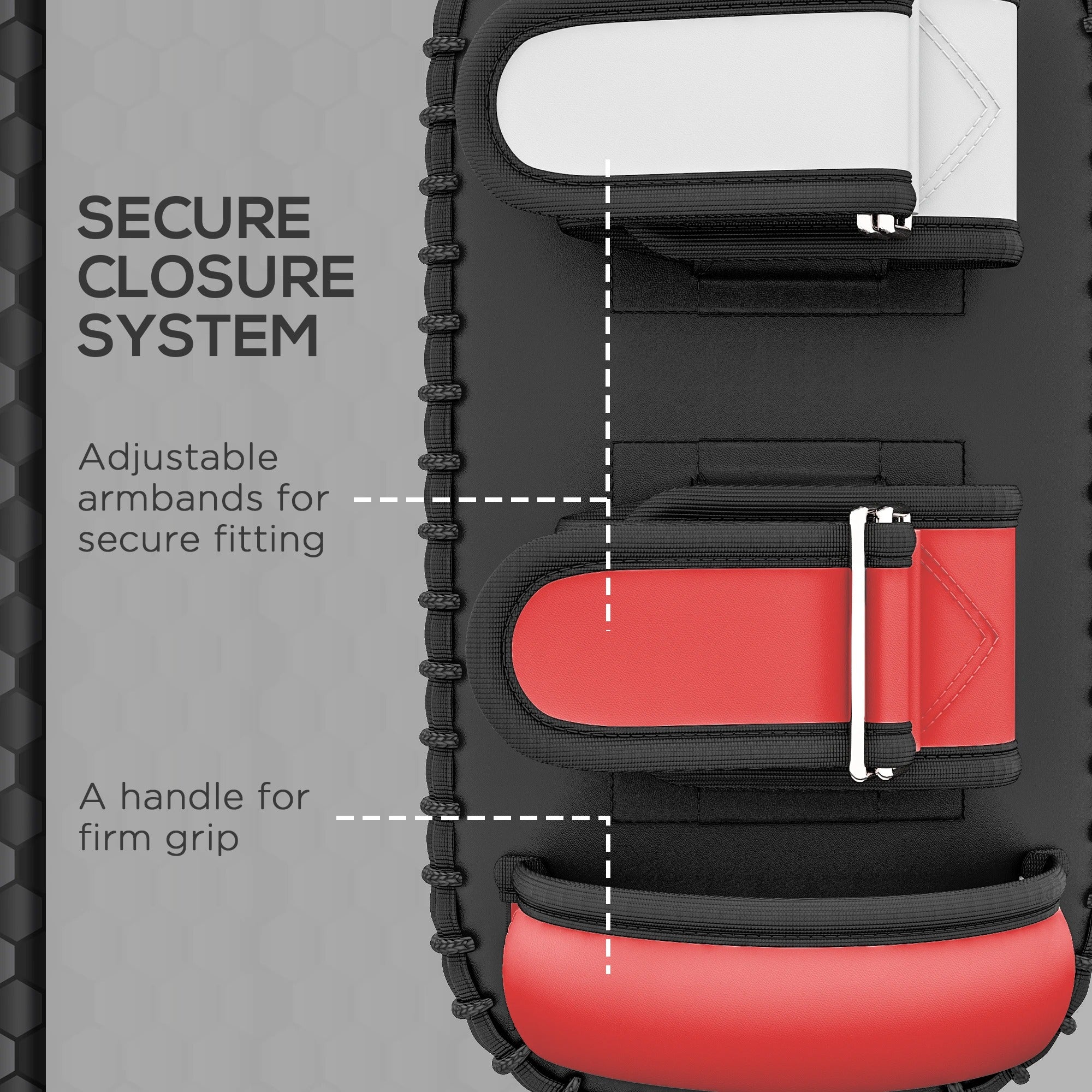 SPORTNOW Thick Kick Shield, Kicking Boxing Pad Arm Muay Thai, Karate, Taekwondo, Kickboxing Training Equipment