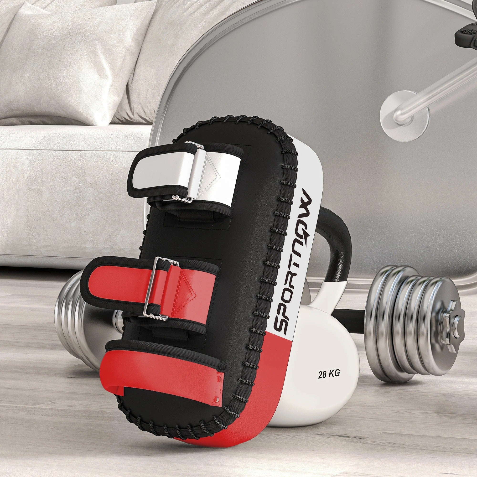 SPORTNOW Thick Kick Shield, Kicking Boxing Pad Arm Muay Thai, Karate, Taekwondo, Kickboxing Training Equipment