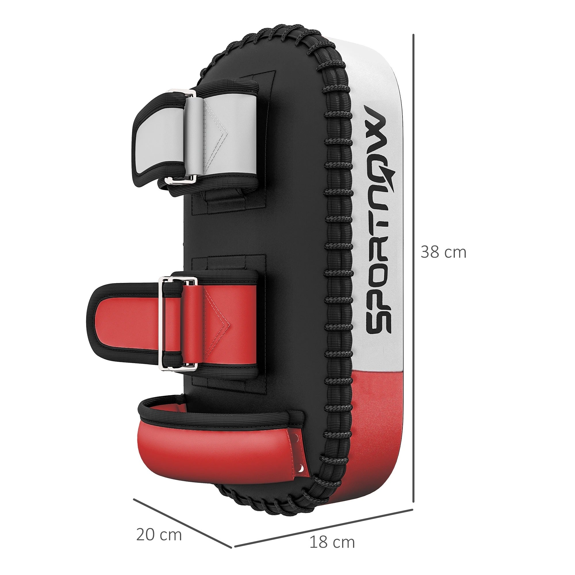SPORTNOW Thick Kick Shield, Kicking Boxing Pad Arm Muay Thai, Karate, Taekwondo, Kickboxing Training Equipment