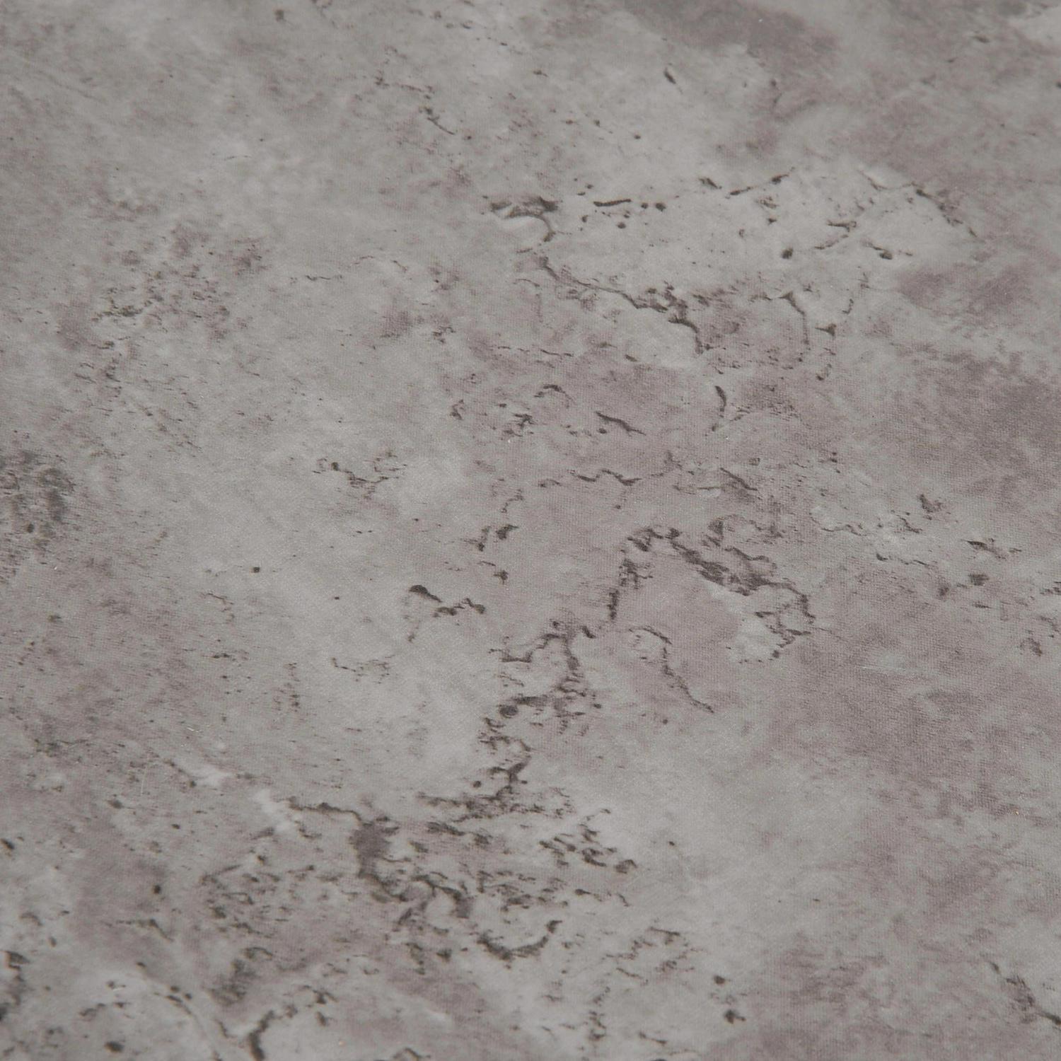 HOMCOM Round Coffee Table With Wheels, 3-Tier Rolling Side For Living Room Divided Shelves, Cement Colour