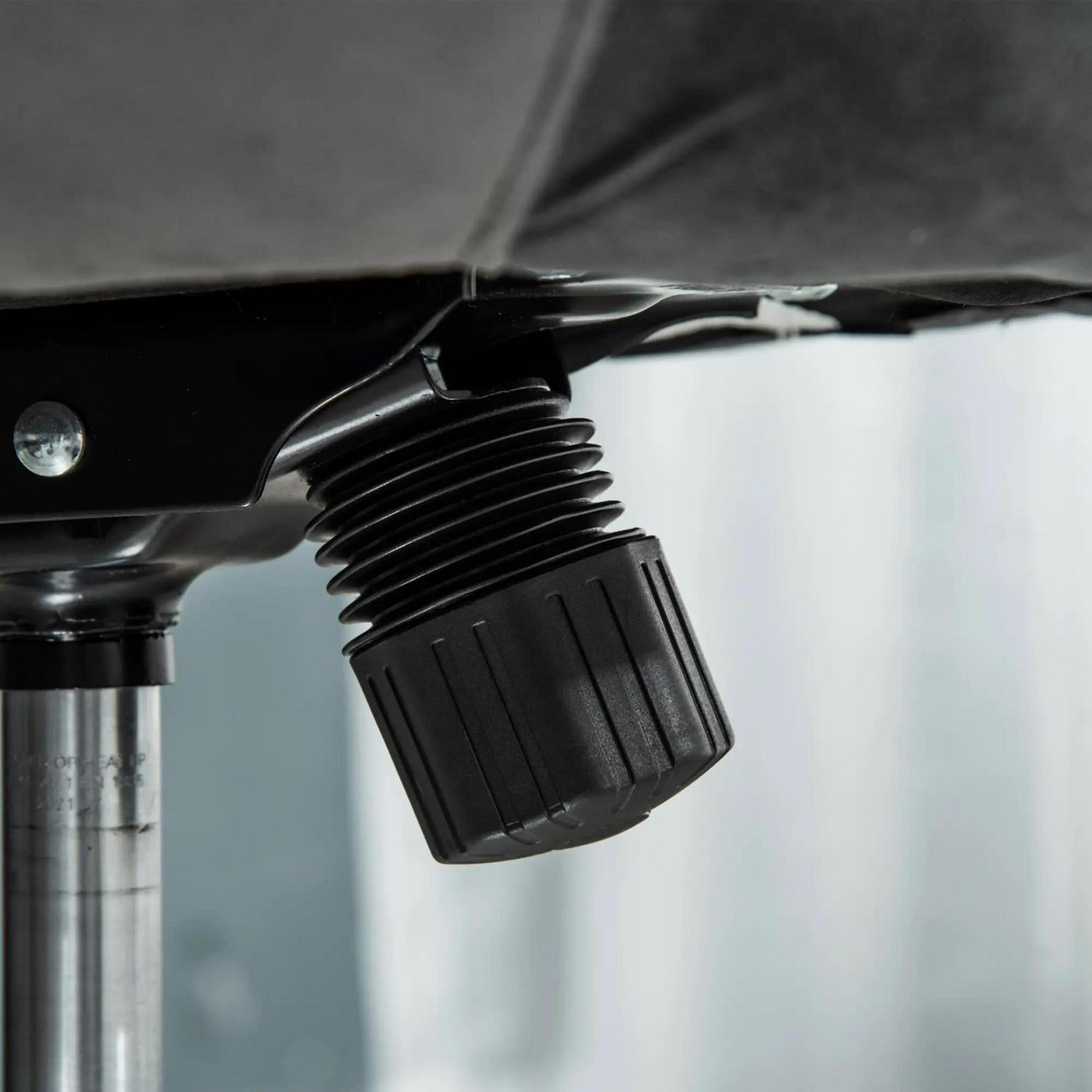 HOMCOM Swivel Dressing Stool, Velvet-feel Upholstered Vanity Chair, Adjustable Height Tub Makeup With Button Tufting And Thick Padding, Breakfast Dining Grey