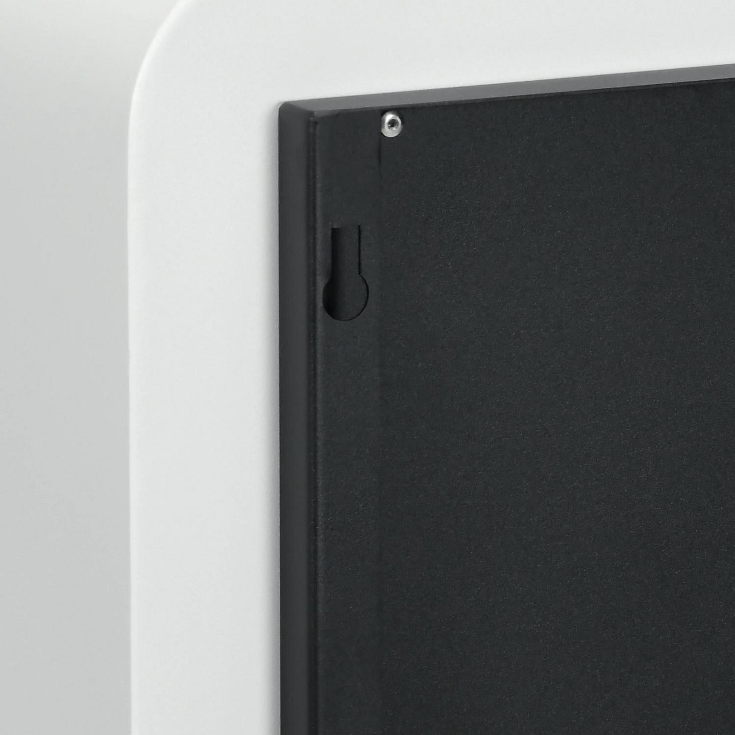 HOMCOM Wall Mounted Ethanol Fireplace, Bioethanol Heater Stove With 1L Tank, 2.5 Hour Burning Time, White