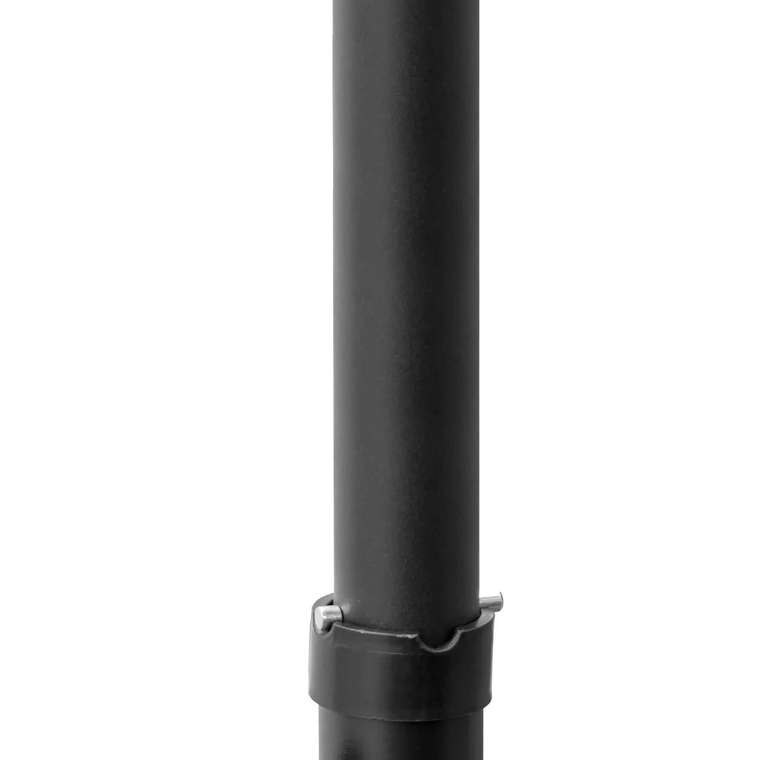 Outsunny 2.5M Garden Cantilever Parasol, Offset Roma Patio Umbrella Hanging Shade Canopy Shelter With 360° Rotation And Cross Base, Green