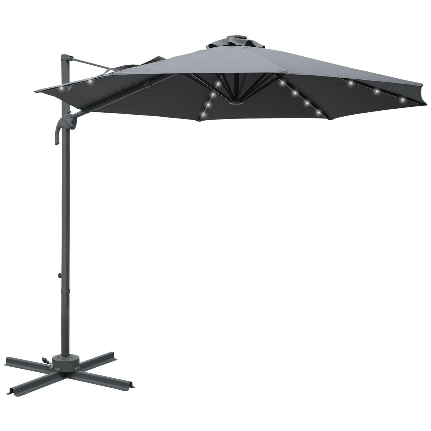 Cantilever Roma Parasol Patio Umbrella - Dark Grey