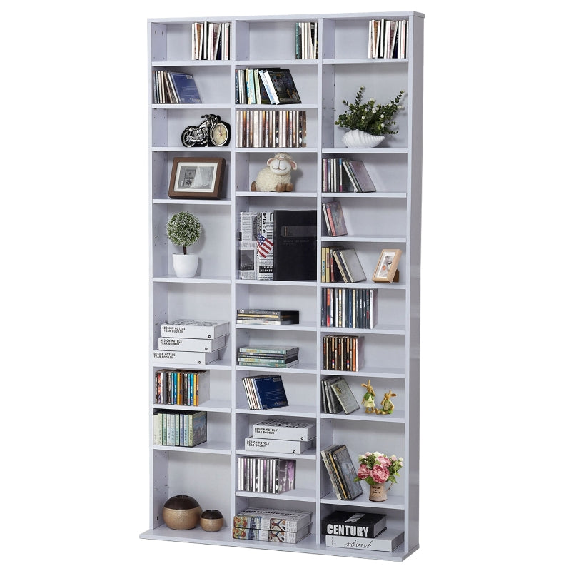 HOMCOM 33 Adjustable Compartment Storage Unit - White – Audab UK