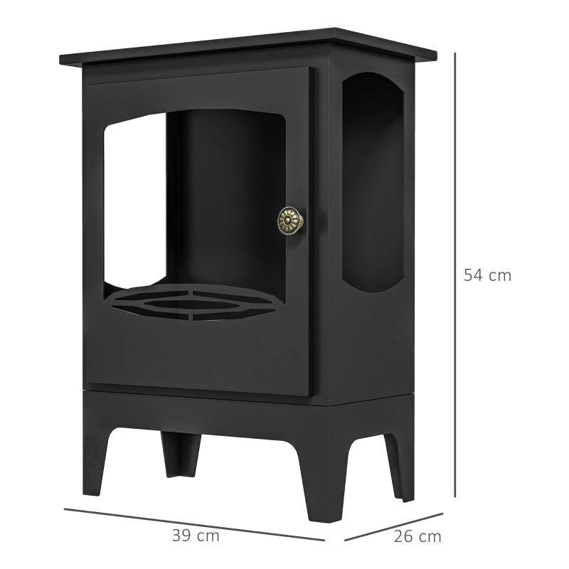 Freestanding Ethanol Fireplace, Black