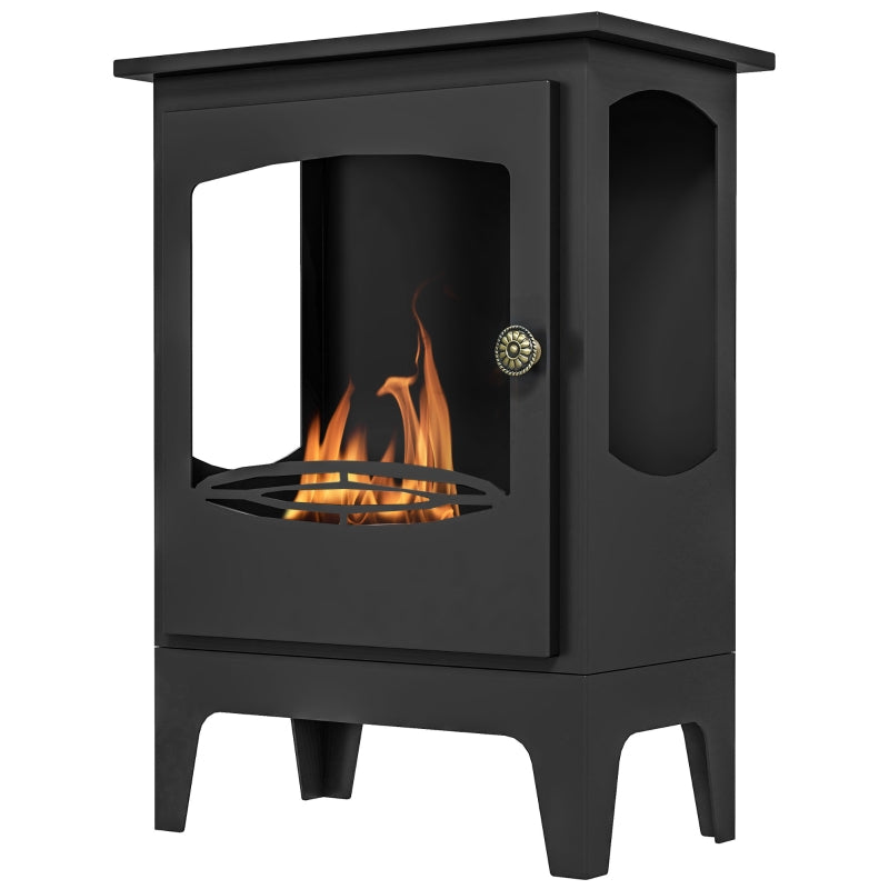 Freestanding Ethanol Fireplace, Black