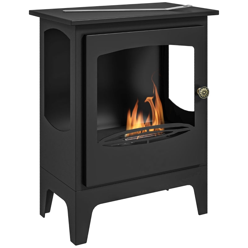 Freestanding Ethanol Fireplace, Black