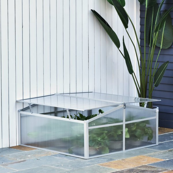 100L X 100W Cm 100cm PC Board Greenhouse - Transparent