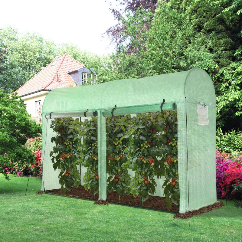 Greenhouse With Double Doors And 4 Windows Outdoor 3 X 1 2m