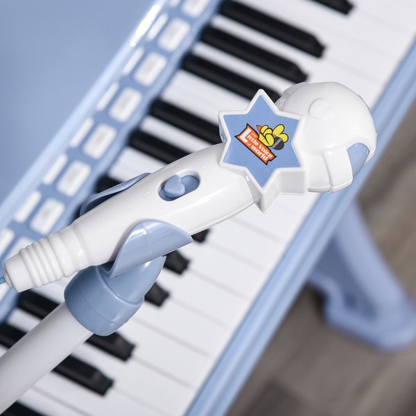 37 Key Kids Battery Keyboard Mini Grand Piano Stool Microphone