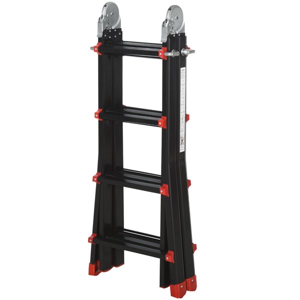 4M Aluminium Telescopic Extendable Ladder W/ Non-Slip Feet