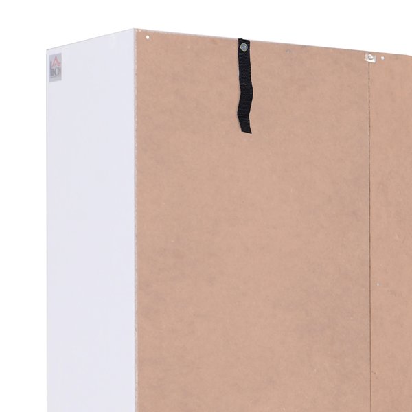 4-Door Wooden Kitchen Pantry Cupboard Storage Cabinet W/ Drawer And Shelves - White