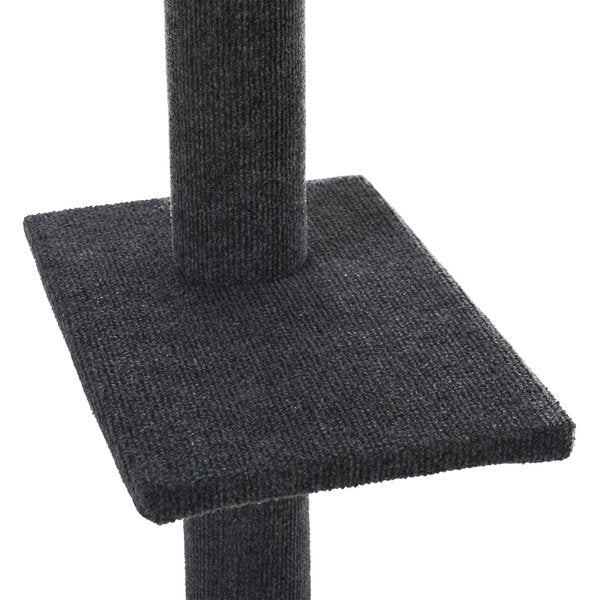 4-level Cat Tree Condo With Covered Scratching Posts - Grey
