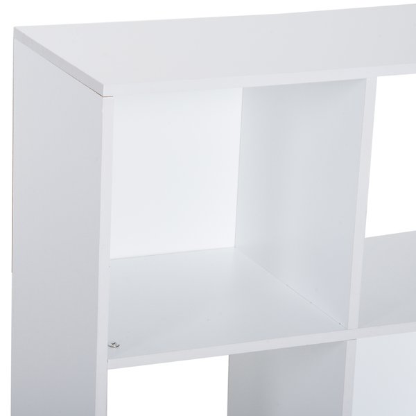 9 Cubes 3-Tier Shelving Cabinet, Particle Board-White