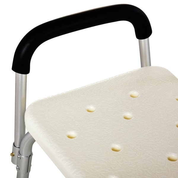 Adjustable Shower Bench With Back And Armrest