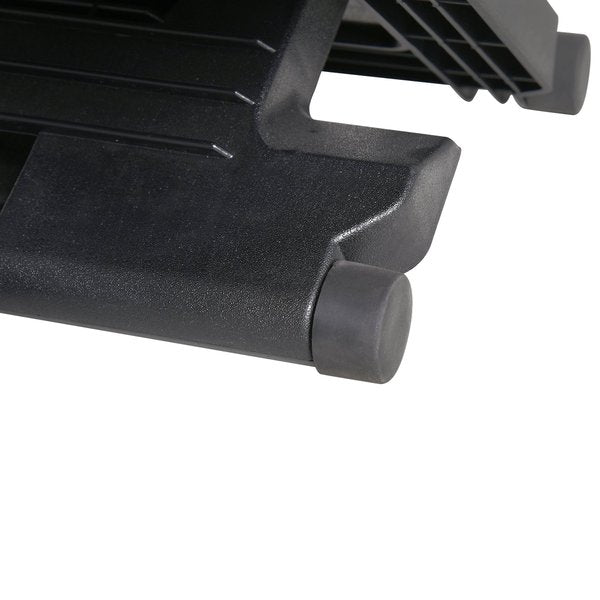 Adjustable Under-Desk Footrest Height Angle Tilt Anti-Slip Compact Health Black