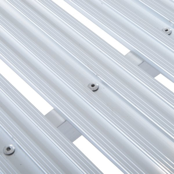 Aluminum Folding Step Up Ladder Bench - Silver