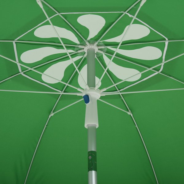 1.9 M Beach Umbrella W/ Adjustable Angle Pointed Design - Green