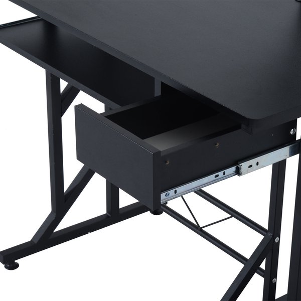 Compact Computer Desk-Black
