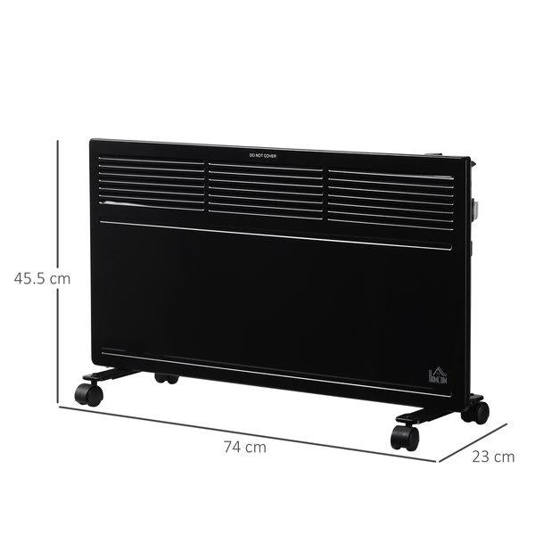 Convector Radiator Heater Freestanding Wall-mounted W/ Adjustable Ther ...