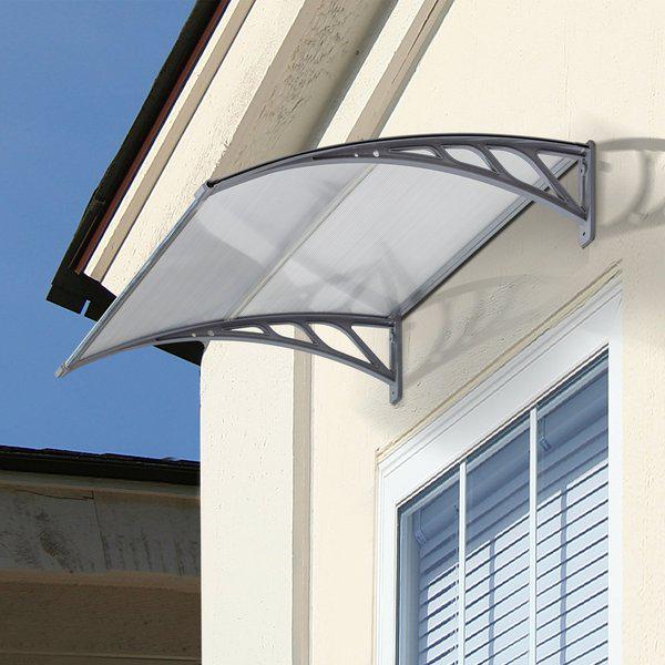 Door Canopy Awning Outdoor Window Rain Shelter Cover For Front/Back Porch