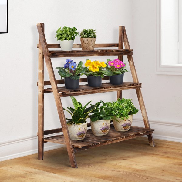 100Lx37Wx93H Cm. Flower Stand - Wood