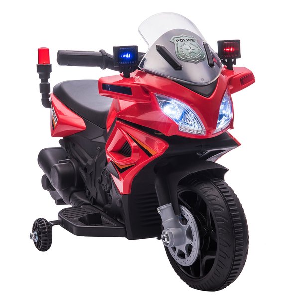 6V Kids Electric Pedal Motorcycle Ride-On Toy Battery - Red