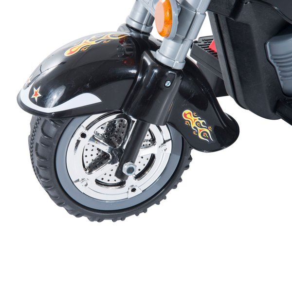 6V Battery Electric Kids Ride On Motorbike Toy - Black