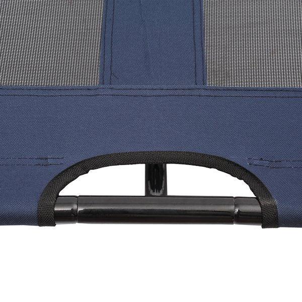 Large Dogs Elevated Oxford Cloth Bed Camping Outdoors - Blue