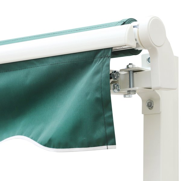3.5x2.5 M Manual Retractable Awning - Green