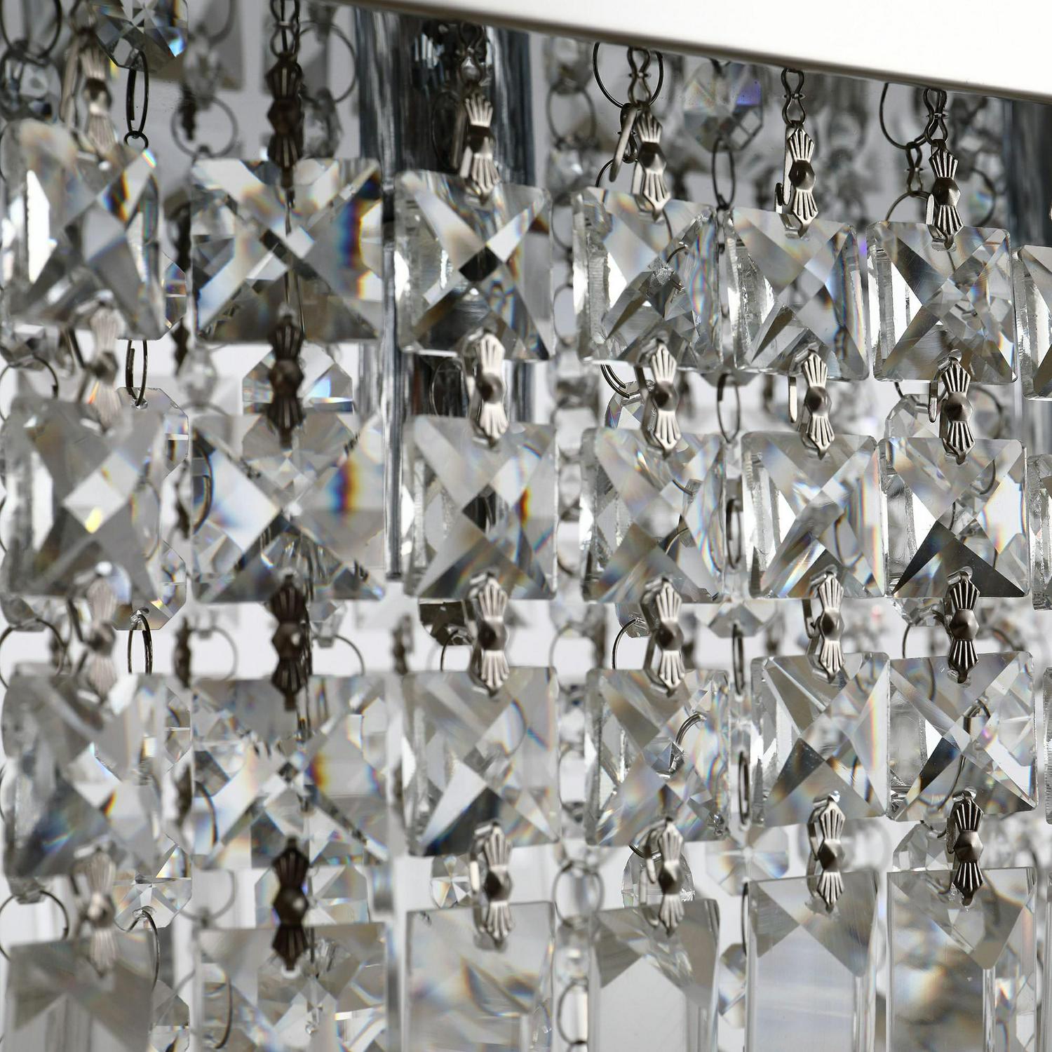 Modern Crystal Square Ceiling Chandelier