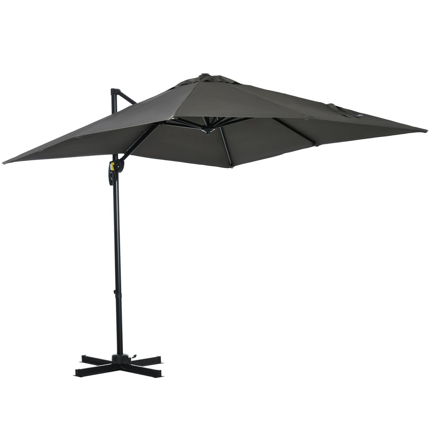 Patio Offset Parasol Umbrella - Grey