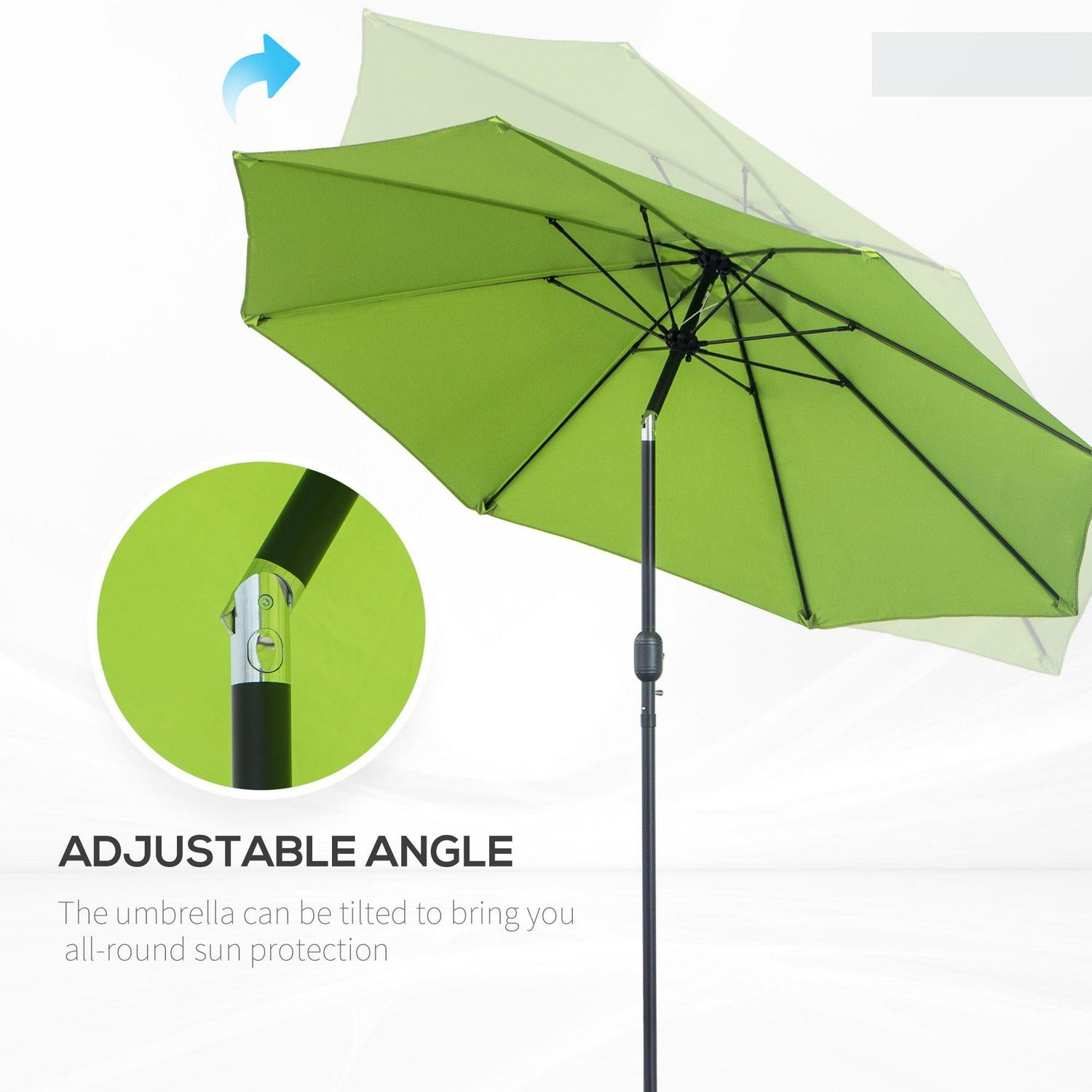 Patio Umbrella Parasol - Light Green