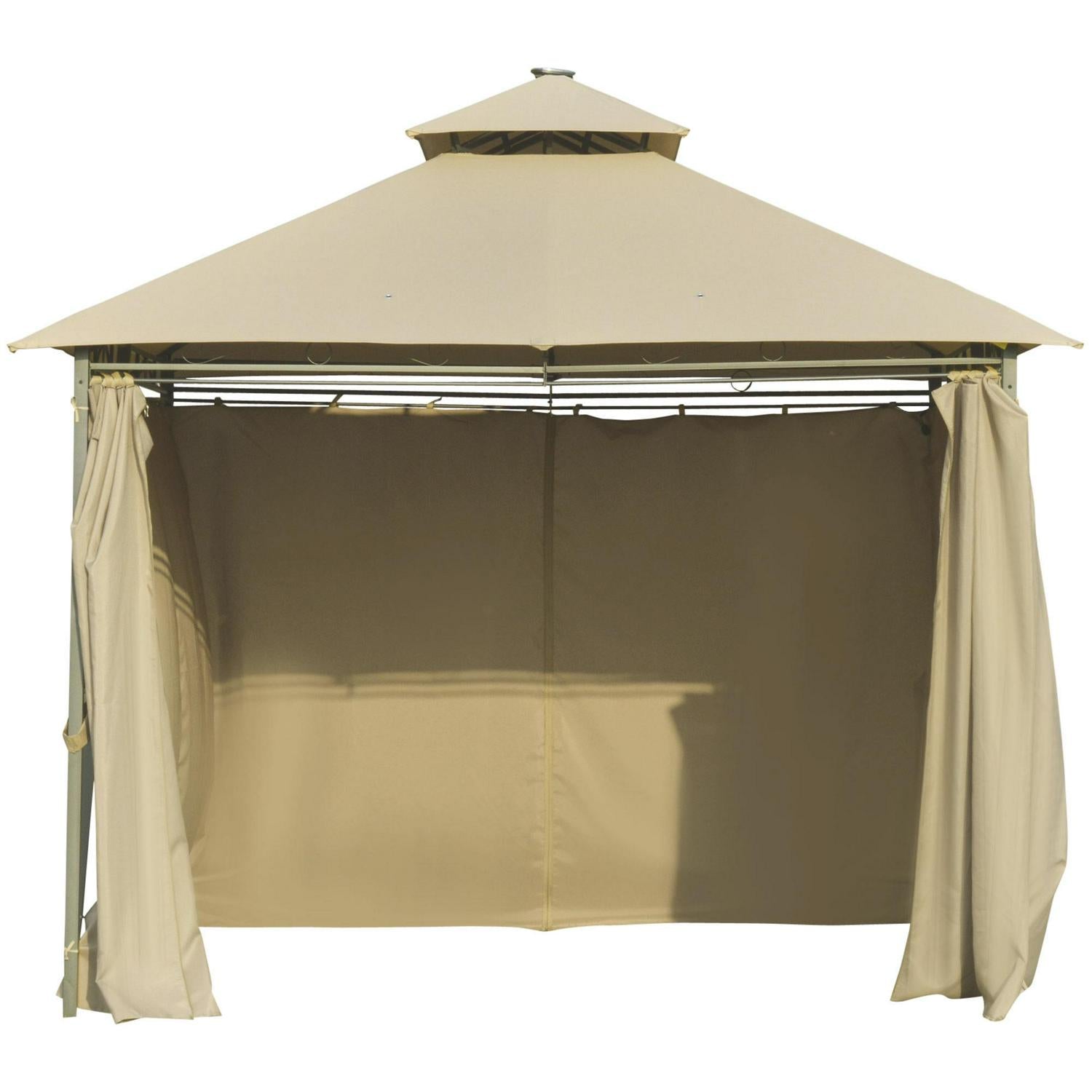 Outdoor Gazebo Canopy Party Tent Garden Pavilion Patio Shelter- Khaki