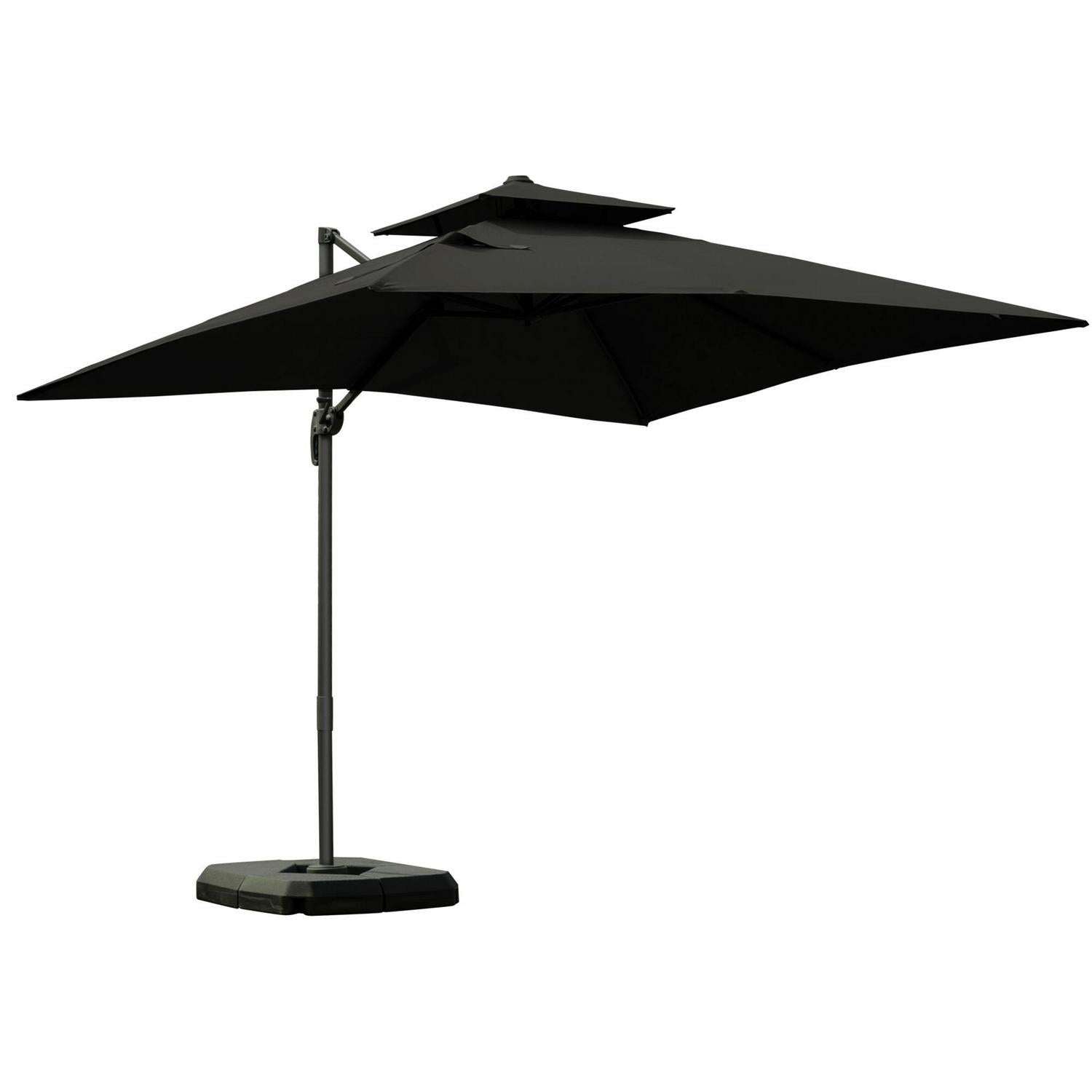 Outdoor Market Garden Umbrella - Dark Grey