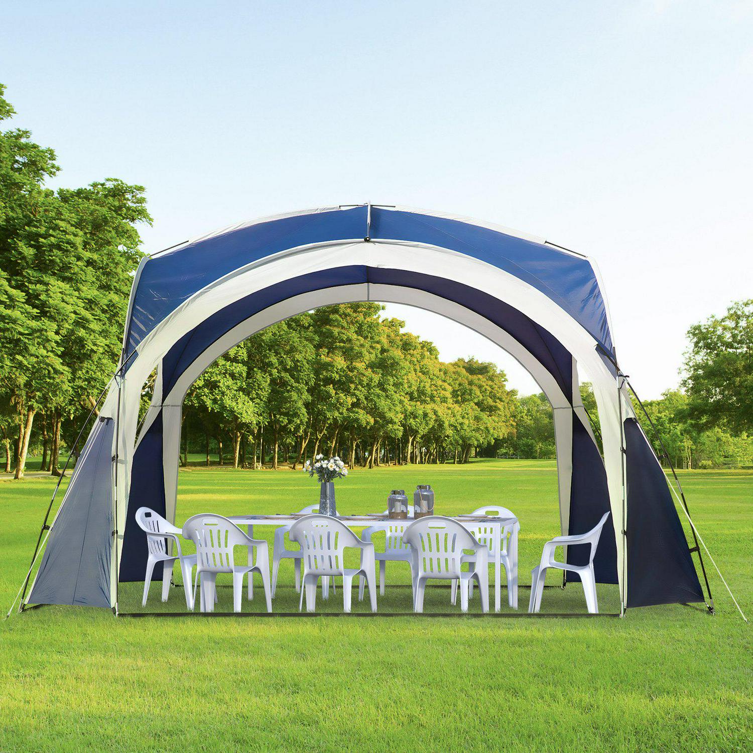 Outdoor Gazebo Event Dome Shelter Party Tent- Blue And Grey