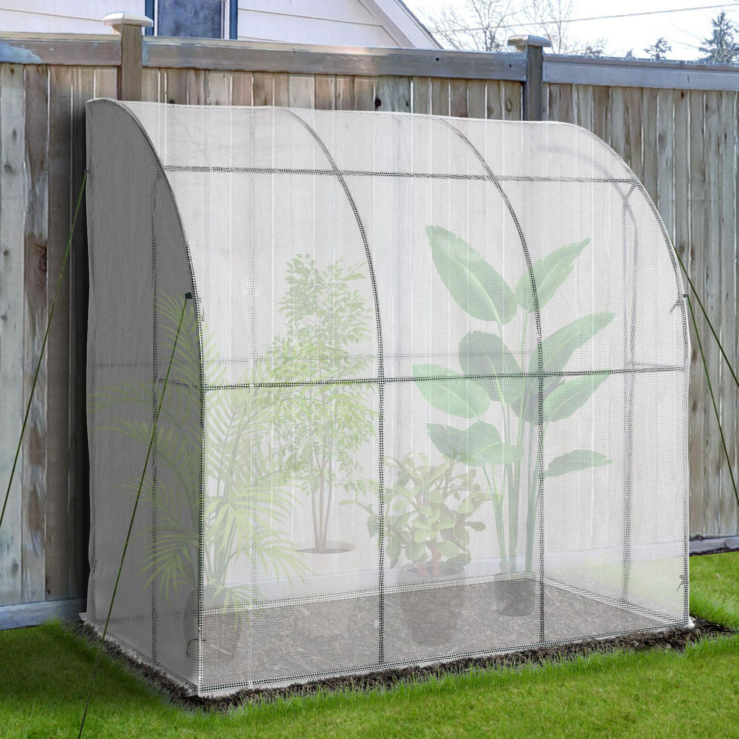 Outdoor Medium 7' X 4' Plant And Vegetable Hot House W/ UV-Resisant Cover