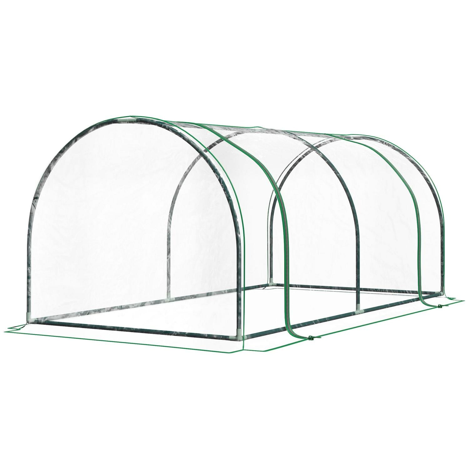 Tunnel Greenhouse Grow Steel Frame Garden Outdoor 200 X 100 X 80cm