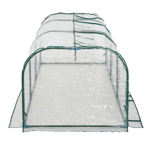 PVC Transparent Greenhouse, Steel Frame, Size 300x100x80cm
