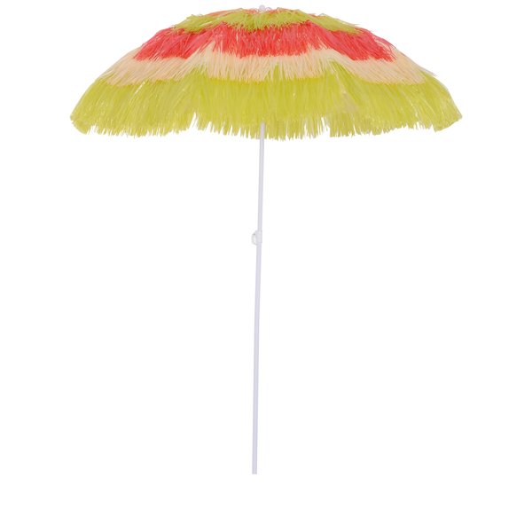 Sun Umbrella Outdoor Garden Beach Shade, Hawaiian Folding Parasol - Multi-Colour