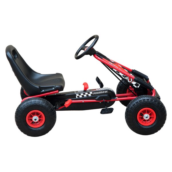 Pedal Go Kart W/EVA Wheels - Red and Black