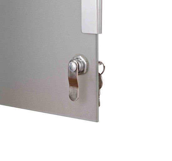 Stainless Steel Wall Mounted Medicine Cabinet - Silver