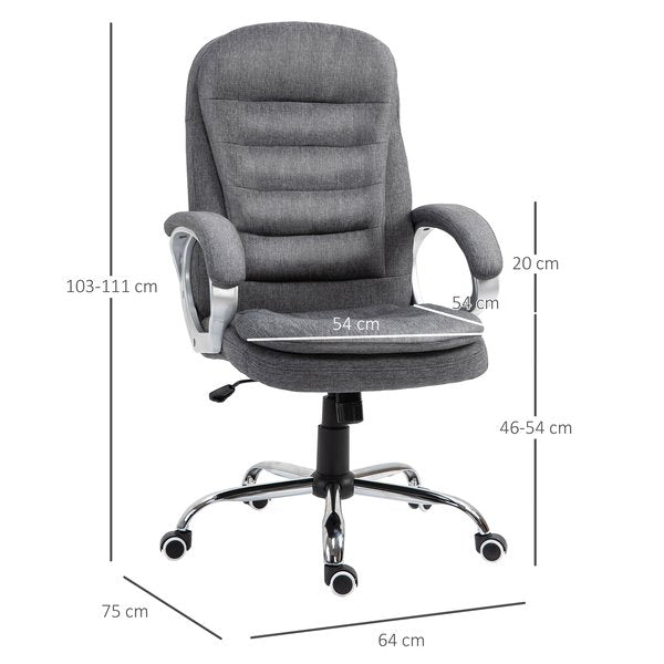 Office Chair Rock 360° Rolling Lumbar Support Adjustable Height Work